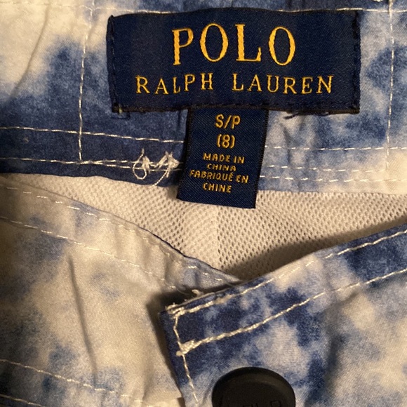 Polo Boys Tie Die Swim Trunks - Size 8 - Picture 3 of 4